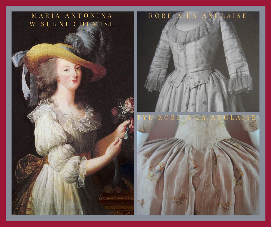 Moda wiek XVIII - Robe a'la Anglaise